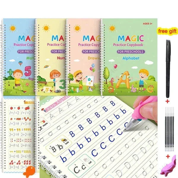Magic Practice Copybook Set | مجموعة دفاتر ممارسة السحر - Fyne Girl