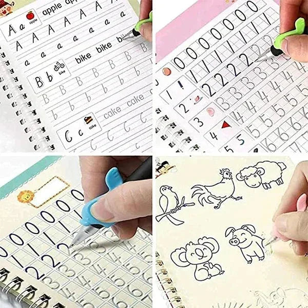 Magic Practice Copybook Set | مجموعة دفاتر ممارسة السحر - Fyne Girl