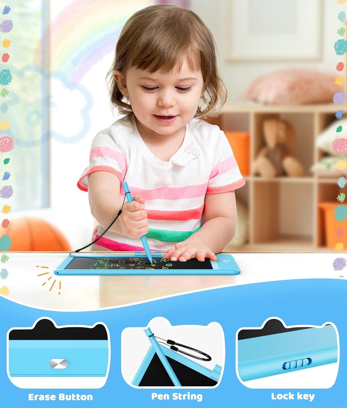 Colour LCD Writing Tablet | كمبيوتر لوحي للكتابة بشاشة LCD ملونة