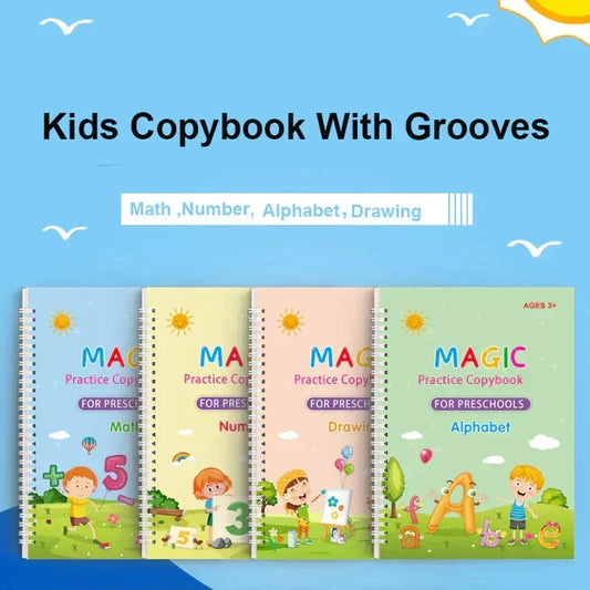 Magic Practice Copybook Set | مجموعة دفاتر ممارسة السحر - Fyne Girl