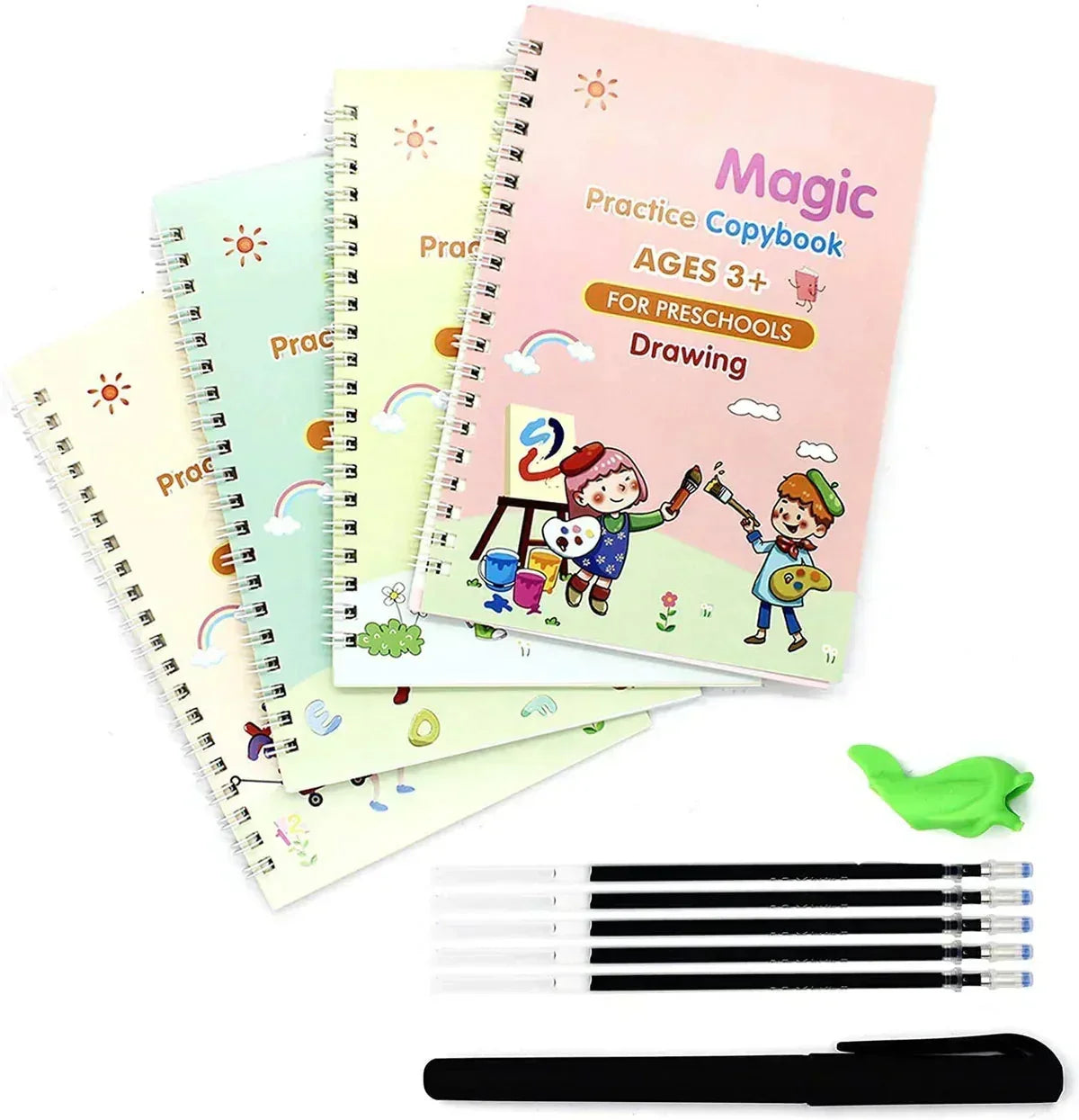 Magic Practice Copybook Set | مجموعة دفاتر ممارسة السحر - Fyne Girl