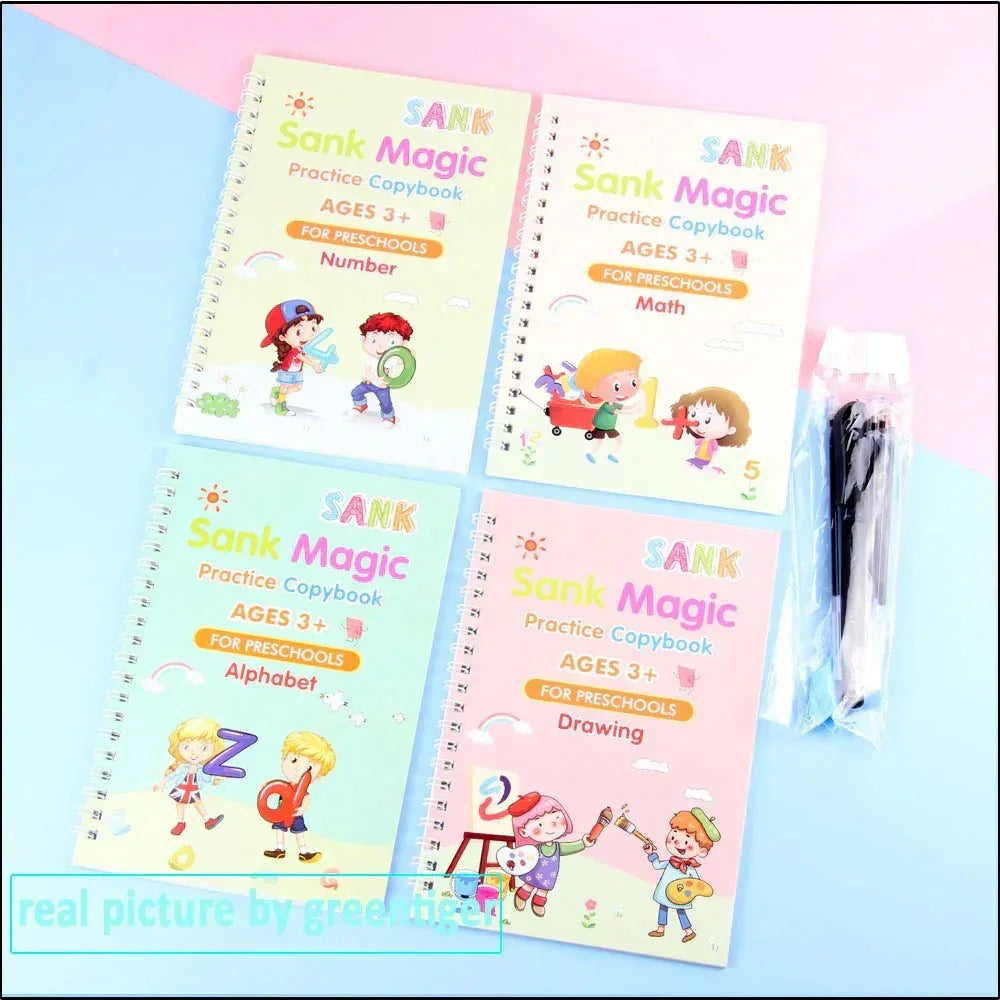 Magic Practice Copybook Set | مجموعة دفاتر ممارسة السحر - Fyne Girl